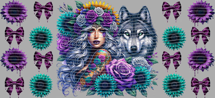 16oz Sunflower Girl-SU-513